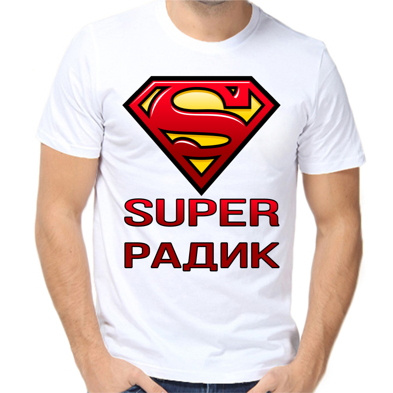 

Футболка мужская белая 64 р-р super радик, Белый, fm_super_radik