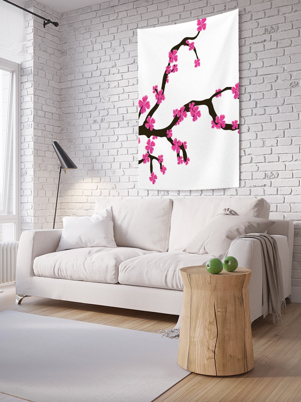 

Вертикальное фотопанно на стену JoyArty Ветка сакуры 150x200 см, Ветка сакуры