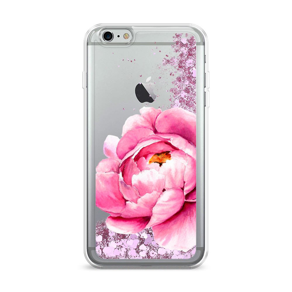 

Жидкий чехол с блестками "Прекрасный пион" на Apple iPhone 6 Plus, 10594-1