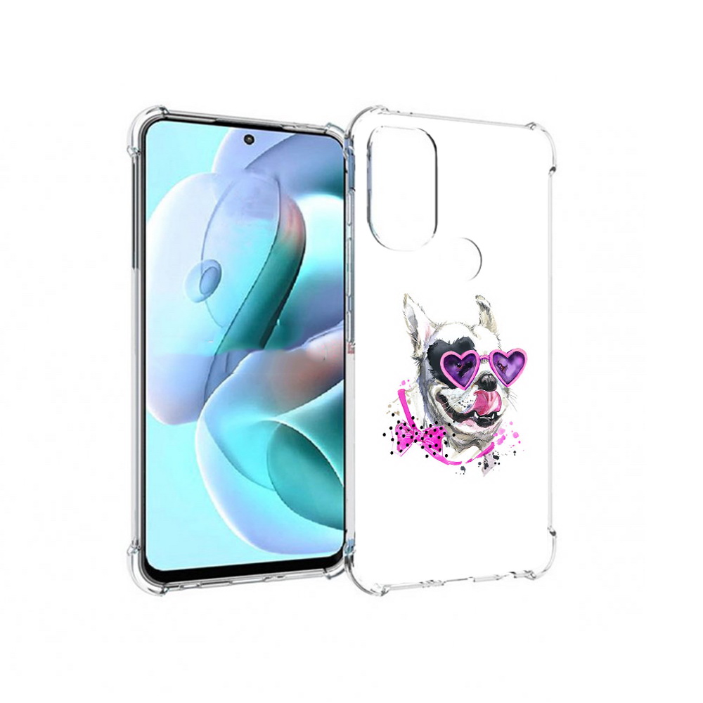 

Чехол MyPads Tocco для Motorola Moto G71 акварельный пёс (PT227080.353.218), Прозрачный, Tocco
