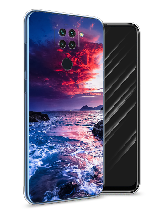 

Чехол Awog на Xiaomi Redmi Note 9 "Волны 1", Разноцветный, 38150-4