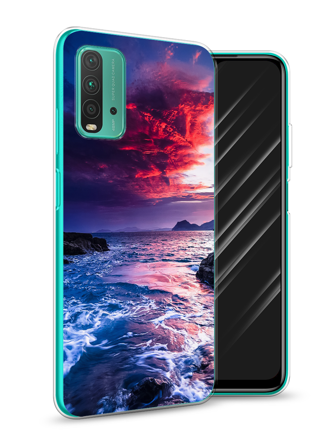

Чехол Awog на Xiaomi Redmi 9T "Волны 1", Разноцветный, 39850-4