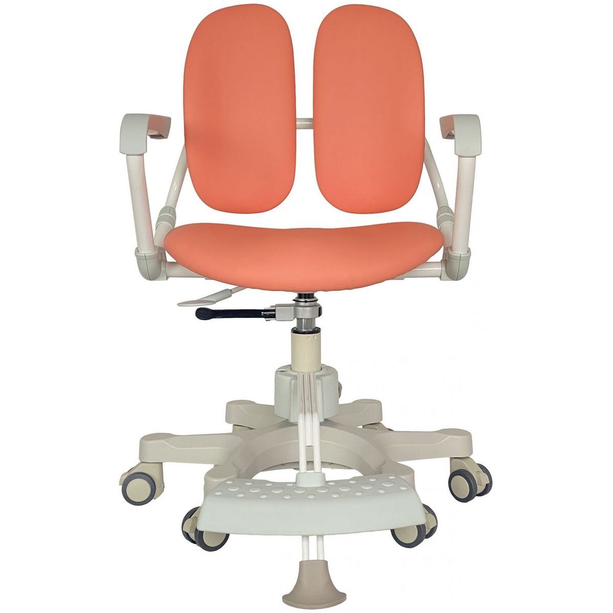 Кресло детское ортопедическое Duorest DuoKids DR-280DDS, коралловое (экокожа)