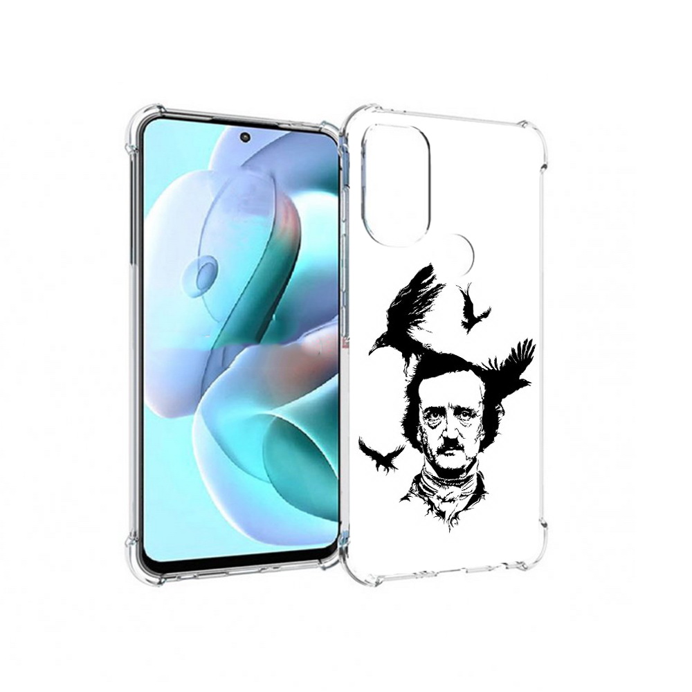 

Чехол MyPads Tocco для Motorola Moto G71 Эдгар Аллан черно белый (PT227080.353.204), Прозрачный, Tocco