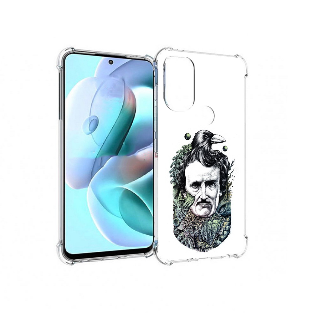 

Чехол MyPads Tocco для Motorola Moto G71 Эдгар Аллан с вороном (PT227080.353.203), Прозрачный, Tocco