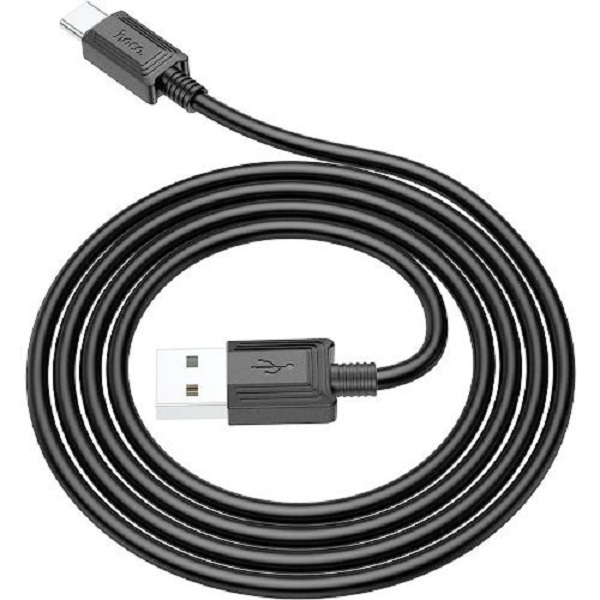 Кабель usb type-c - usb type-c Hoco 1 м черный