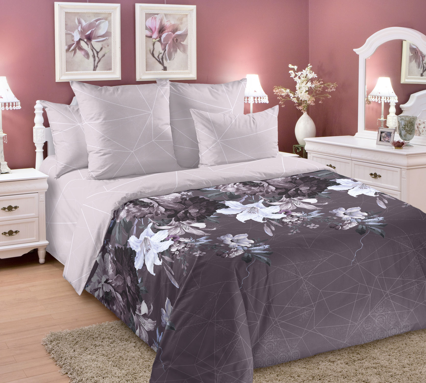 фото Пододеяльник mercury home кантри 1.5сп 143x215 перкаль