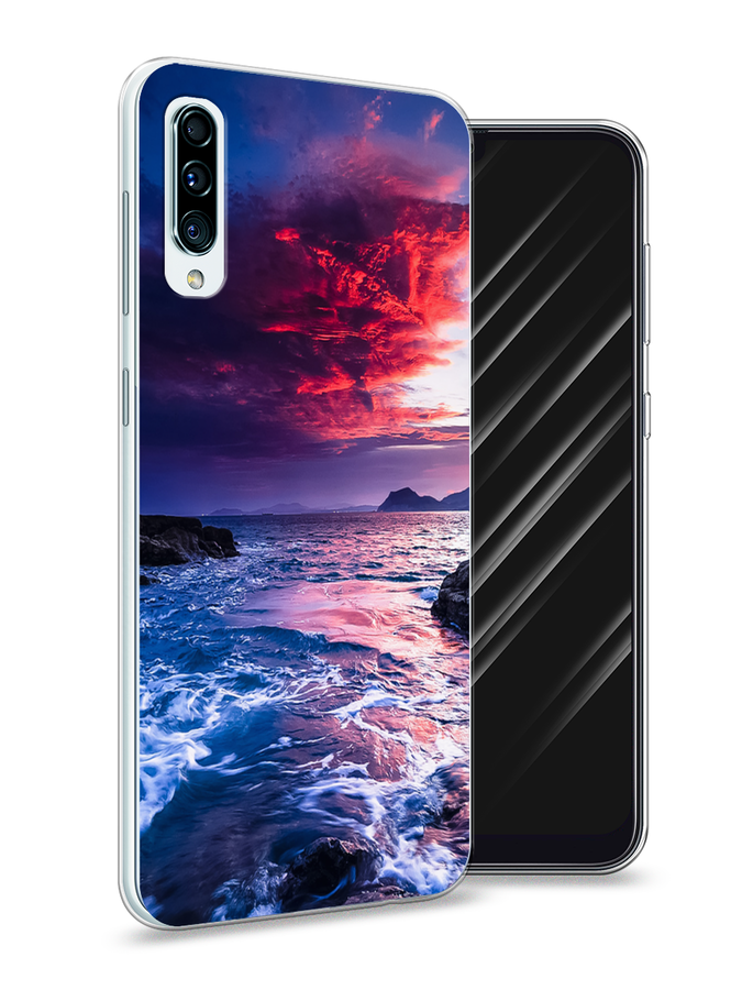 

Чехол Awog на Samsung Galaxy A50 "Волны 1", Разноцветный, 27750-4