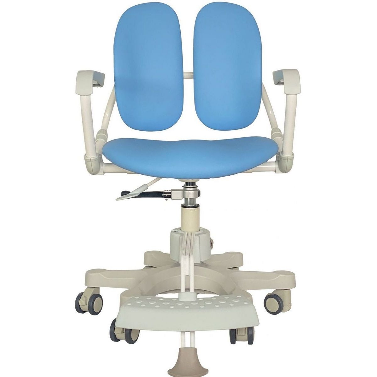 Кресло детское ортопедическое Duorest DuoKids DR-280DDS экокожа, голубое