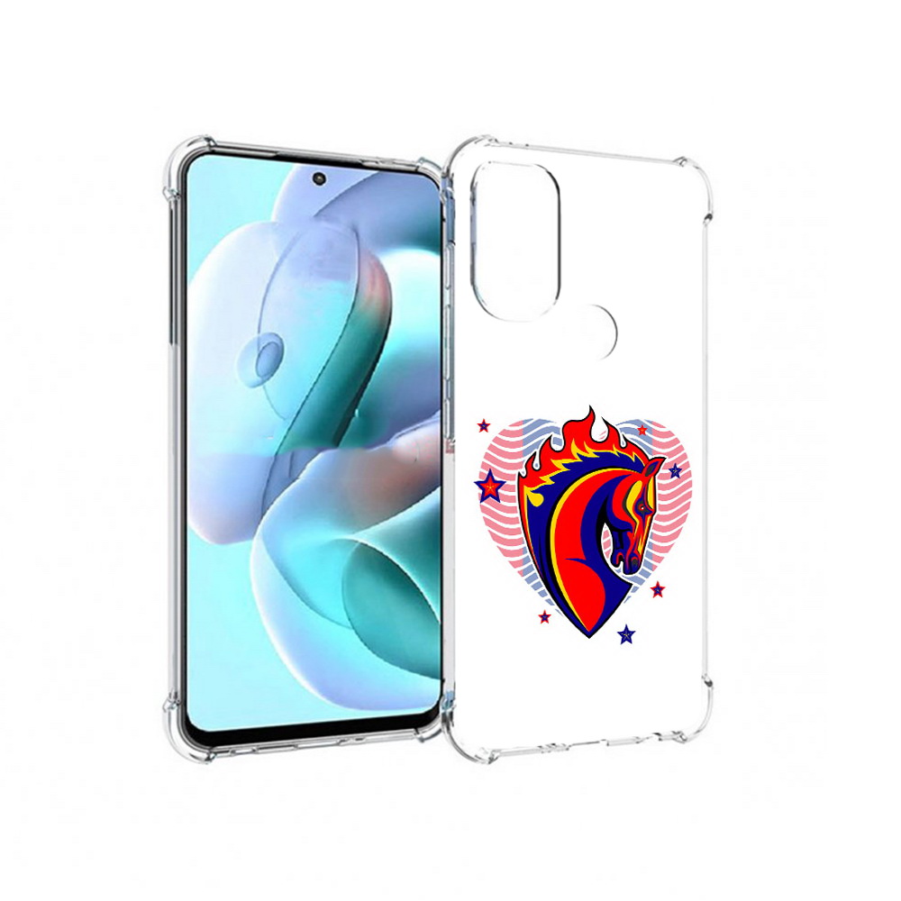 

Чехол MyPads Tocco для Motorola Moto G71 ФК ЦСЛ Лошадь (PT227080.353.180), Прозрачный, Tocco