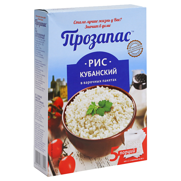 

Крупа Прозапас рис Кубанский 400 г