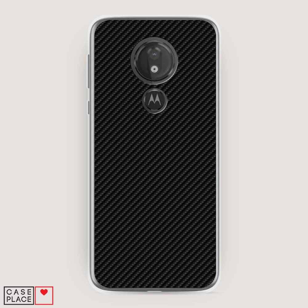 фото Чехол awog "черный карбон" для motorola moto g7 power