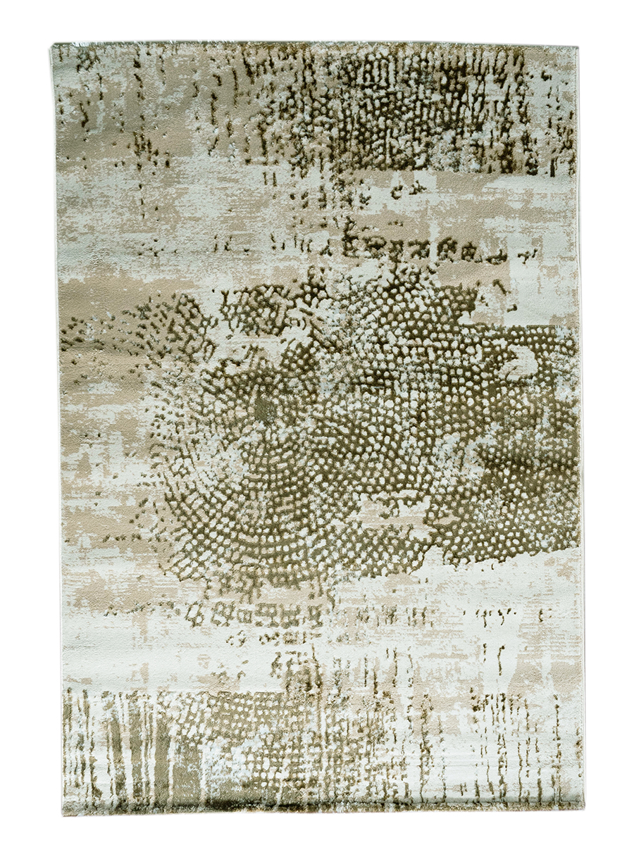 Ковер ворсовый Kamalak tekstil DREAM коричневый с зеленым 120х180 арт. УК-1170-06