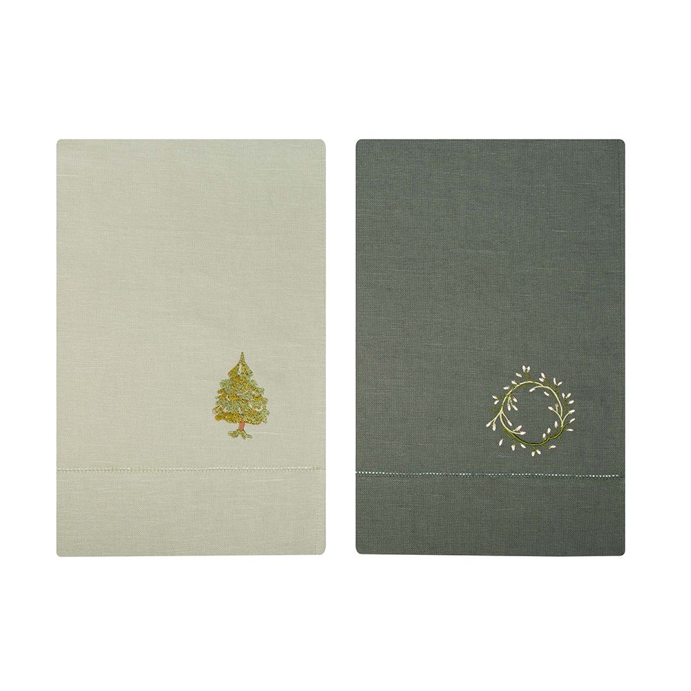 

Комплект полотенец столовых BELLEHOME с вышивкой lin/cotton Запах Рождества