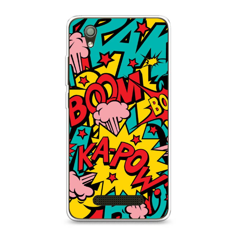 

Чехол Awog на ZTE Blade X3 / ЗТЕ Блэйд X3 "Постер pop art", Разноцветный, 130650-9