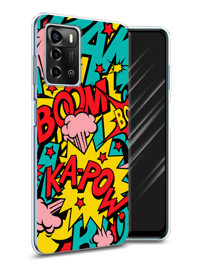 

Чехол Awog на ZTE Blade V40 Vita / ЗТЕ Блэйд V40 Vita "Постер pop art", Разноцветный, 135650-9