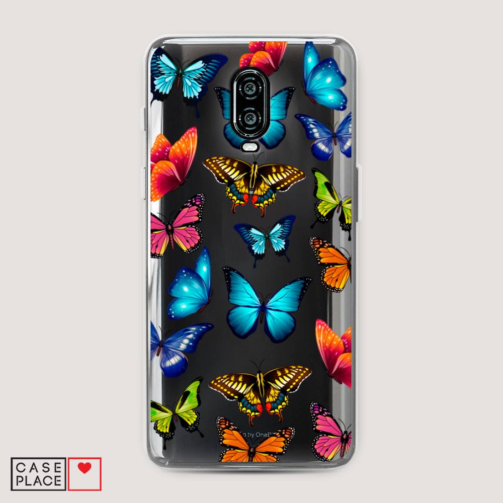 фото Чехол awog "разные бабочки" для oneplus 6t
