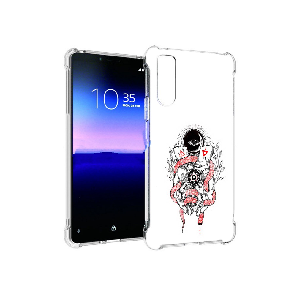 

Чехол MyPads Tocco для Sony Xperia 10 II абстрация связанные руки (PT158941.227.213), Прозрачный, Tocco