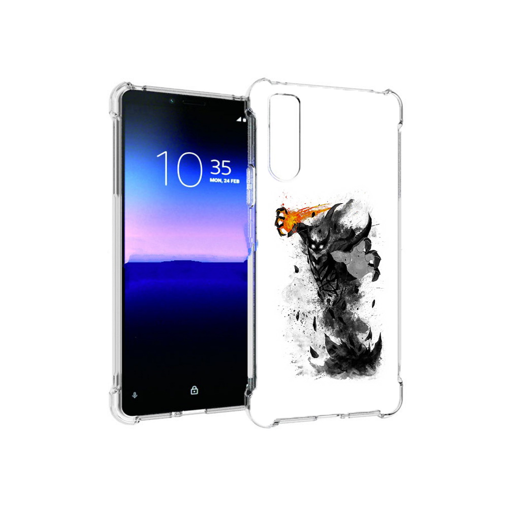 

Чехол MyPads Tocco для Sony Xperia 10 II nevermore черно белый (PT158941.227.21), Прозрачный, Tocco