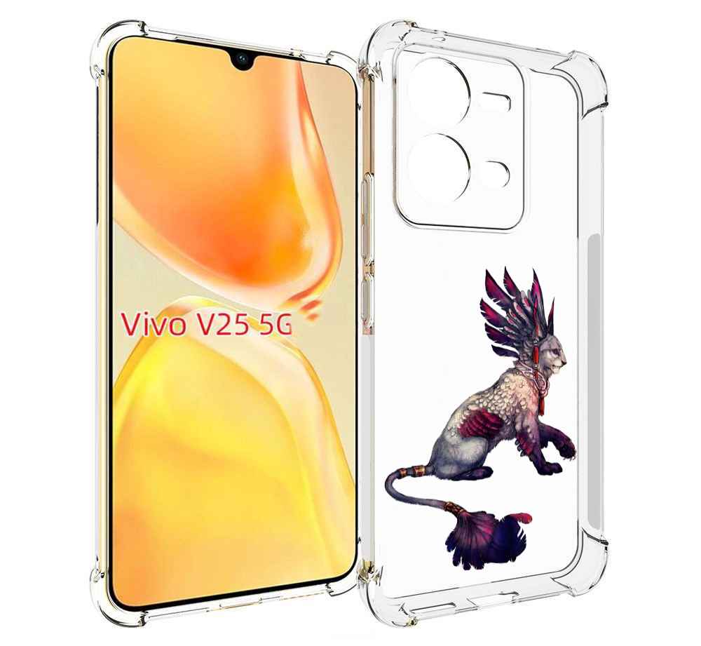 

Чехол MyPads волшебная-пума для Vivo V25 5G / V25e, Прозрачный, Tocco