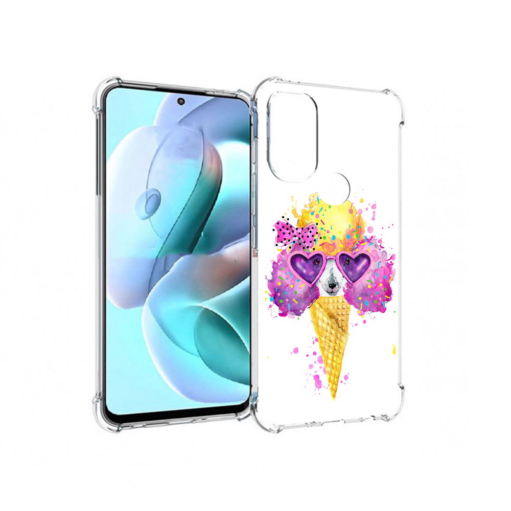 

Чехол MyPads Tocco для Motorola Moto G71 Рожок (PT227080.353.146), Прозрачный, Tocco