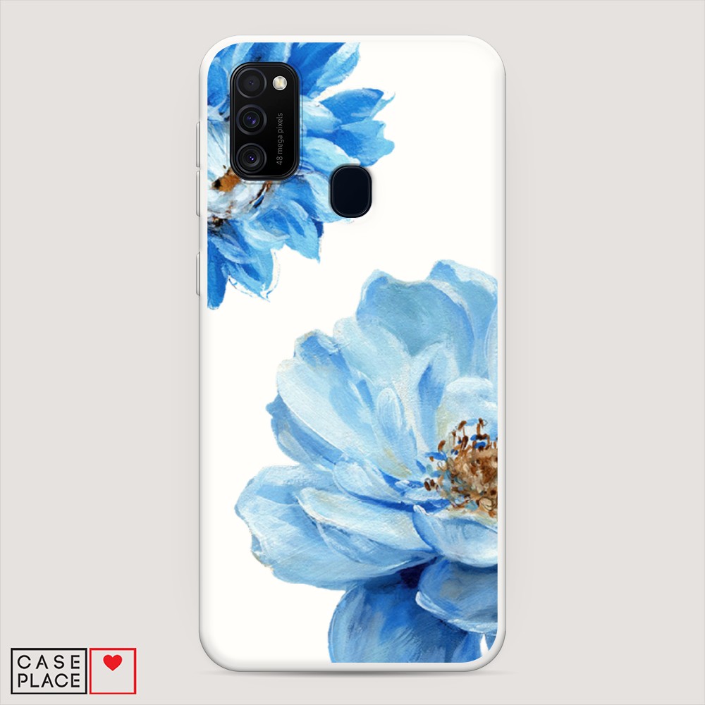 

Чехол Awog на Samsung Galaxy M21/M30s "Голубые клематисы", Разноцветный, 29757-1