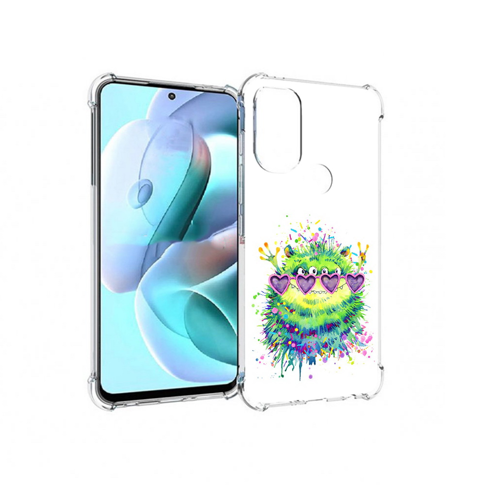 

Чехол MyPads Tocco для Motorola Moto G71 Пушистый персонаж (PT227080.353.142), Прозрачный, Tocco