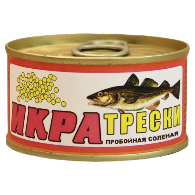 

Икра трески белая Картас-Морепродукт пробойная 120 г