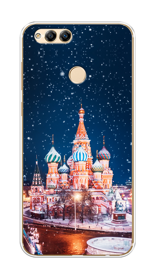 

Чехол на Honor 7X 2017 "Москва 1", Коричневый;синий;белый, 63750-1