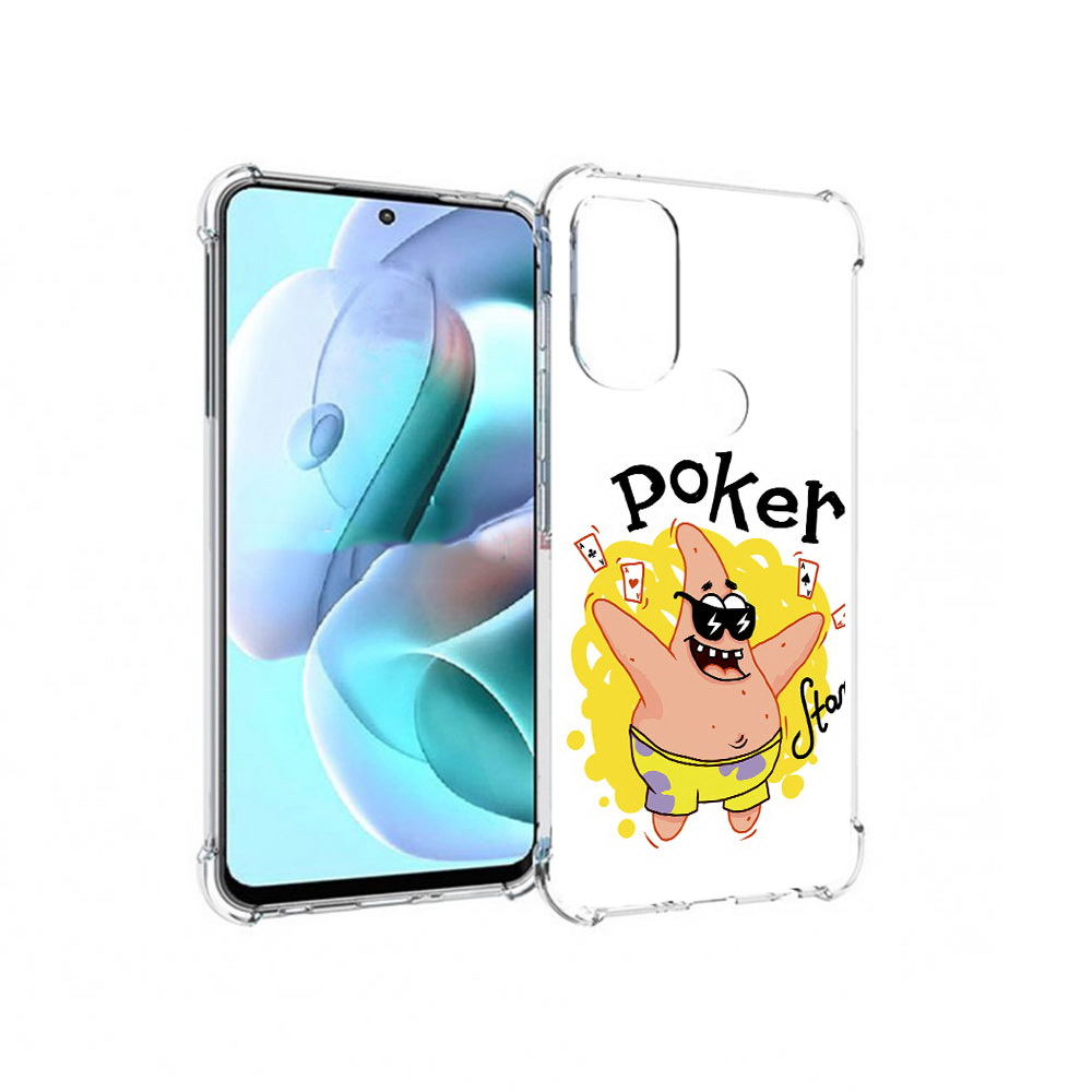 

Чехол MyPads Tocco для Motorola Moto G71 Патрик (PT227080.353.133), Прозрачный, Tocco