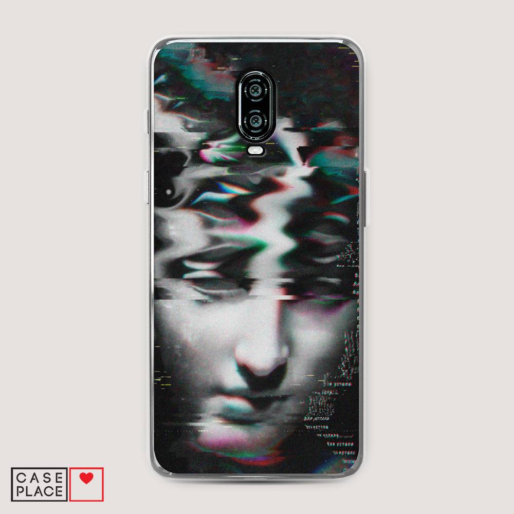 

Чехол Awog на Oneplus 6T / ВанПлас 6T "Glitch Art", Серый, 150650-9
