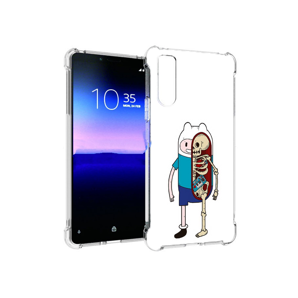 

Чехол MyPads Tocco для Sony Xperia 10 II Финн скелет (PT158941.227.187), Прозрачный, Tocco
