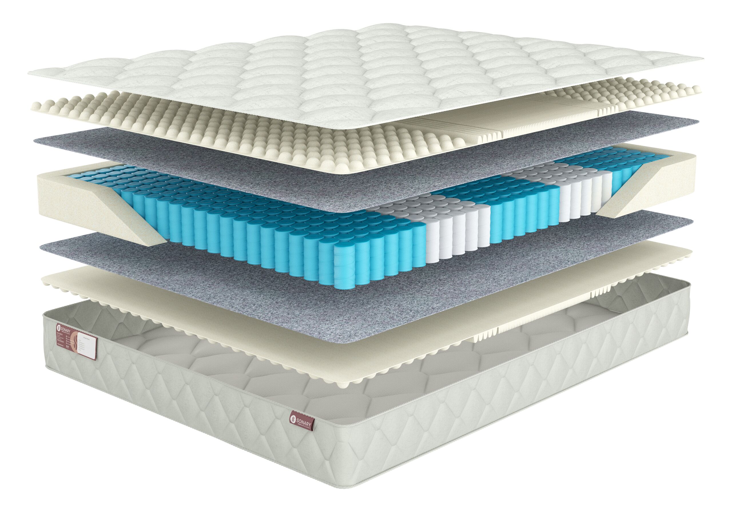 

Матрас Sonary Zone Naples 210х190, Белый, Naples