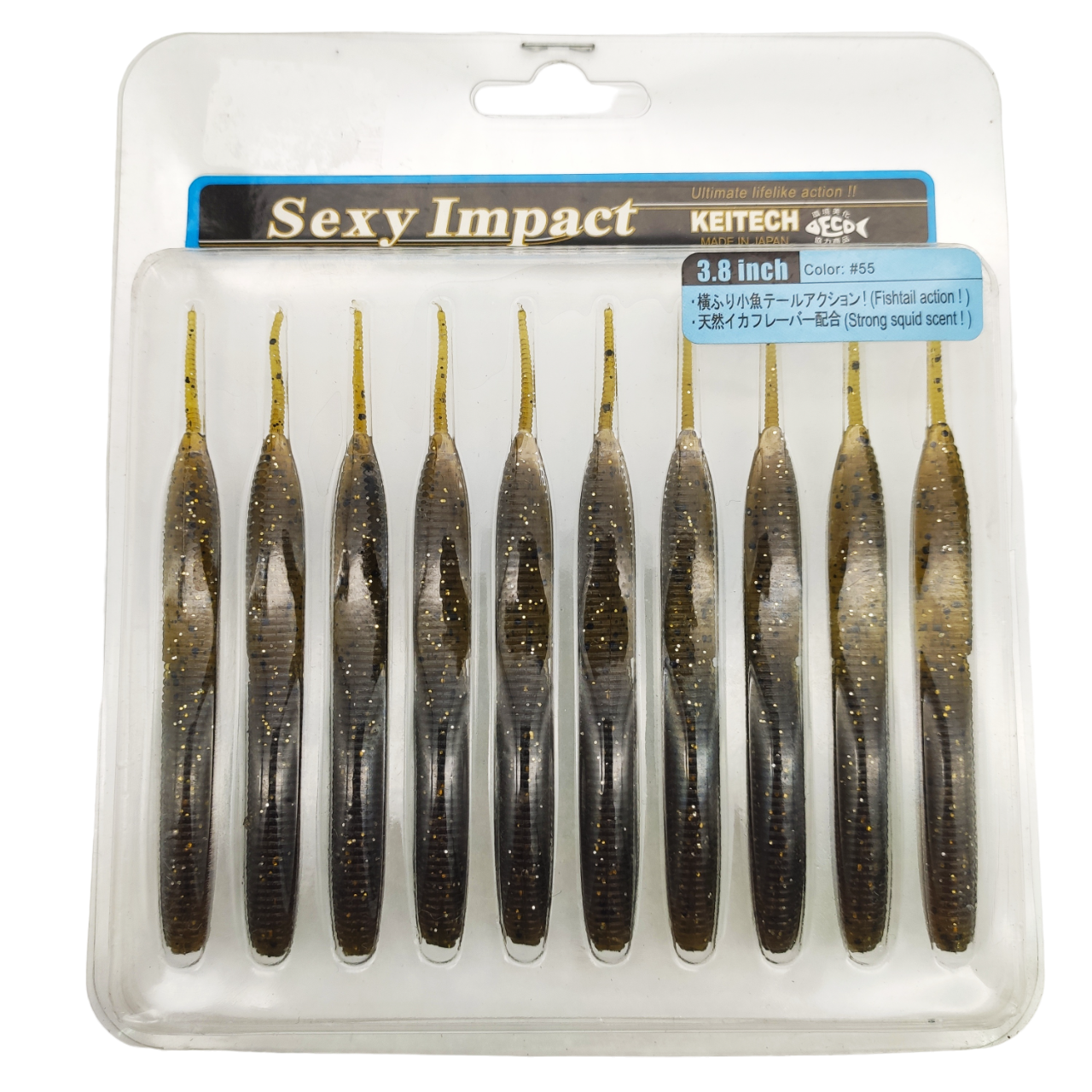 

Силикон Keitech Sexy Impact 3.8" цв.55 уп.10шт, Зеленый, 00-00029771
