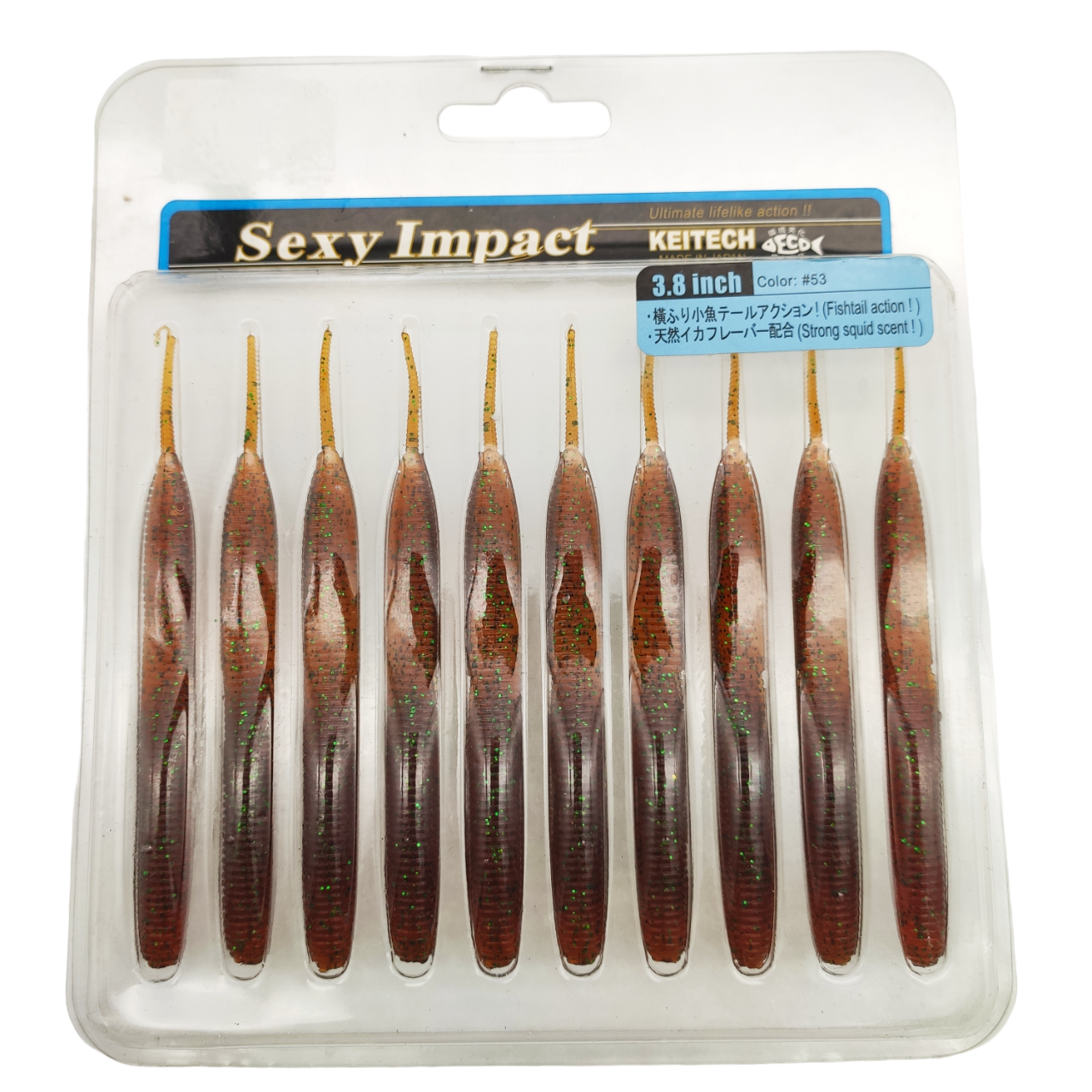 

Силикон Keitech Sexy Impact 3.8" цв.53 уп.10шт, Коричневый, 00-00029770