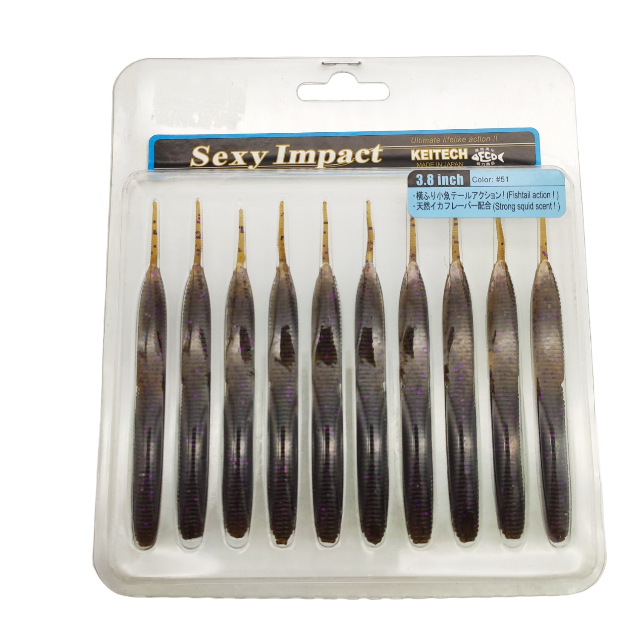 

Силикон Keitech Sexy Impact 3.8" цв.51 уп.10шт, Коричневый, 00-00029769