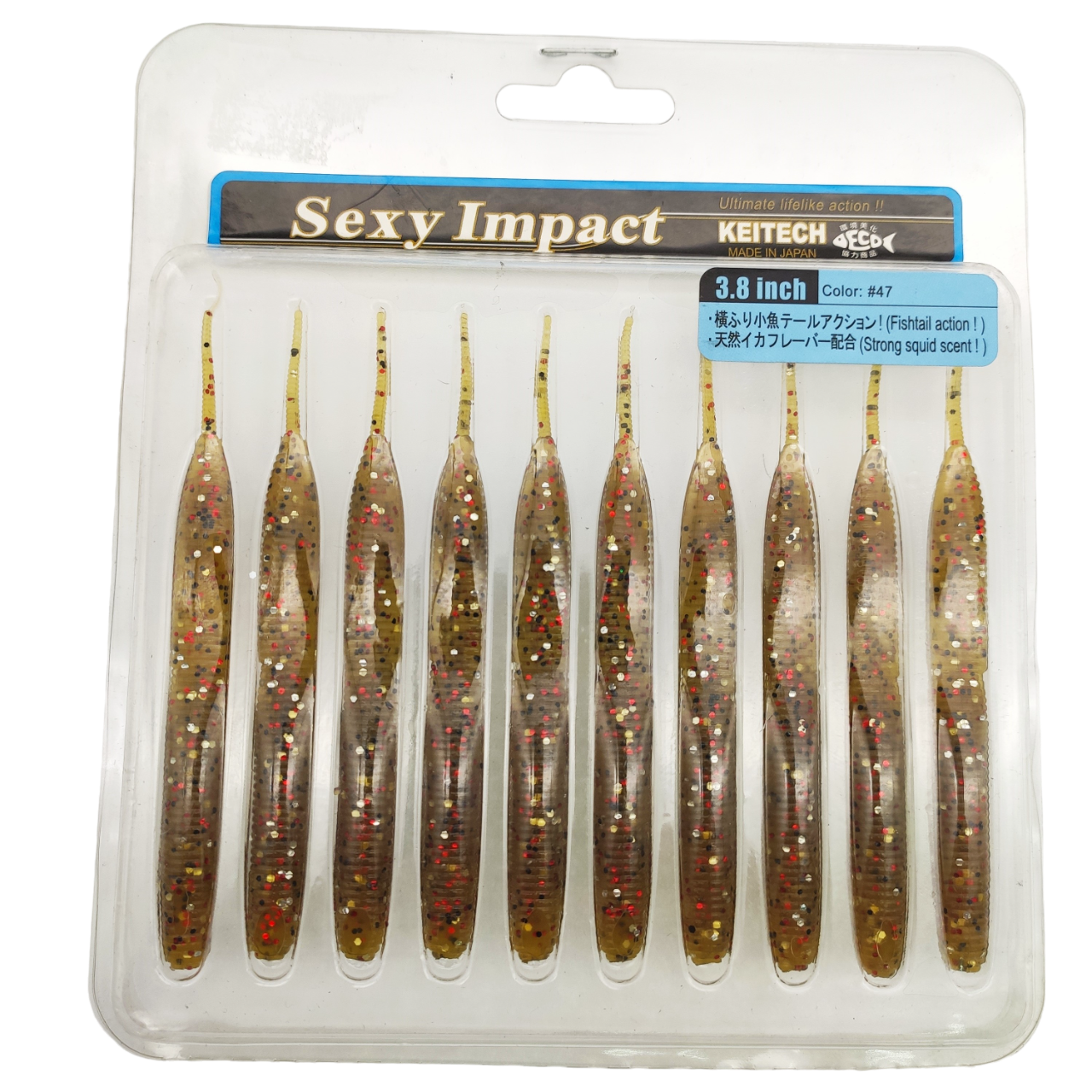 

Силикон Keitech Sexy Impact 3.8" цв.47 уп.10шт, Коричневый, 00-00029767
