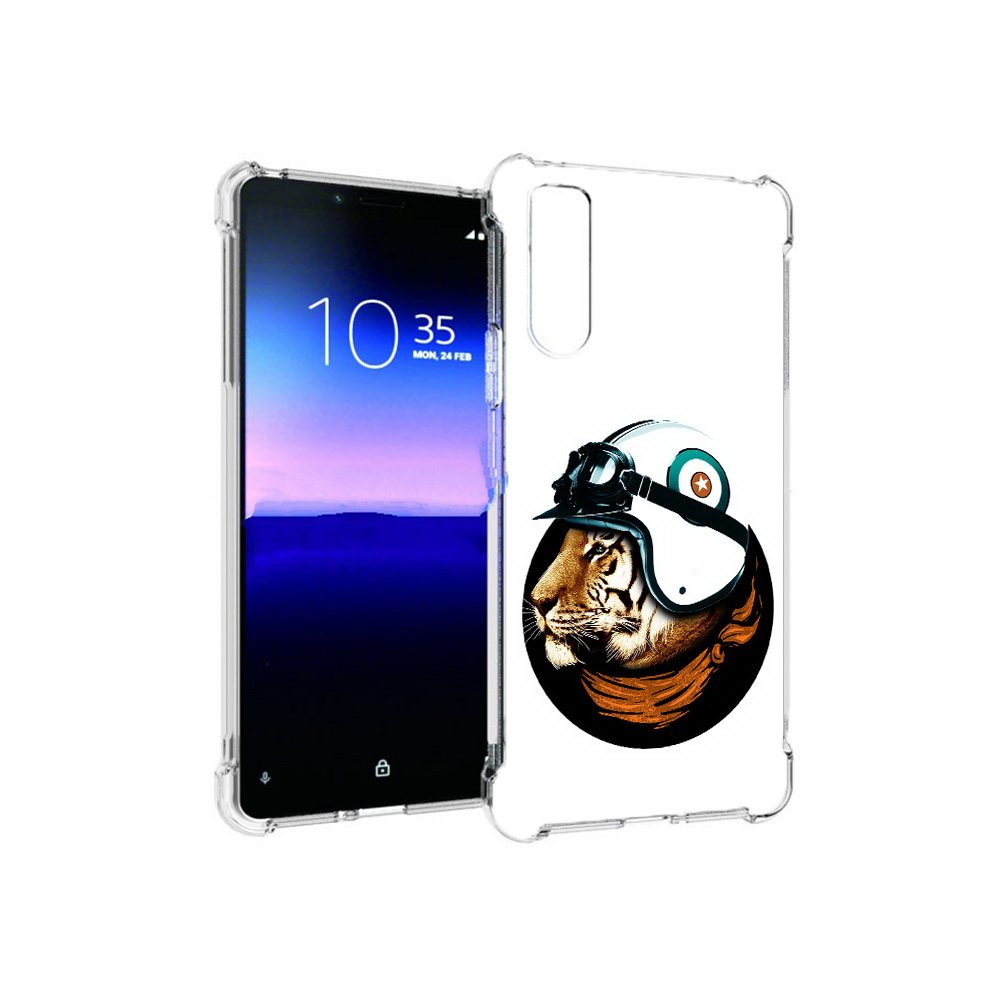 

Чехол MyPads Tocco для Sony Xperia 10 II Тигр в шлеме (PT158941.227.171), Прозрачный, Tocco