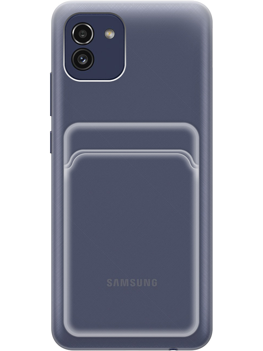 

Силиконовый чехол на Samsung Galaxy A03 прозрачный, 20012041