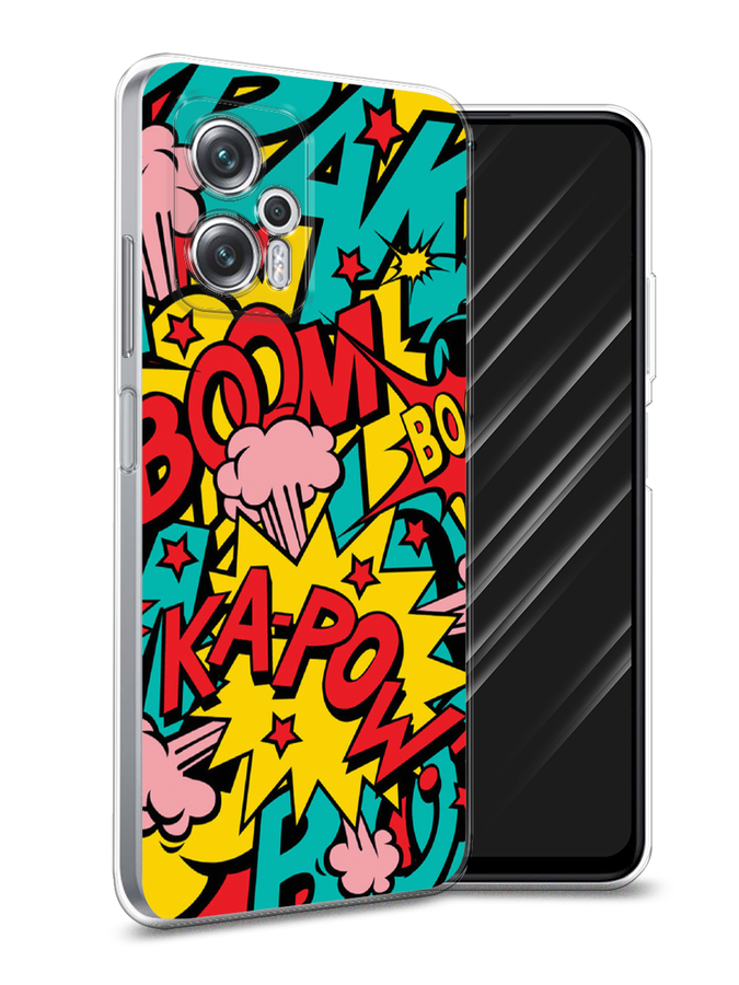 

Чехол Awog на Poco X4 GT/Redmi Note 11T Pro/11T Pro Plus "Постер pop art", Разноцветный, 315250-9