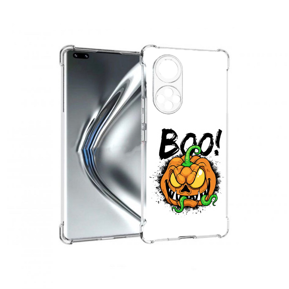 

Чехол MyPads Tocco для Honor 50 Pro Хэллоуин бу (PT195008.23.193), Прозрачный, Tocco