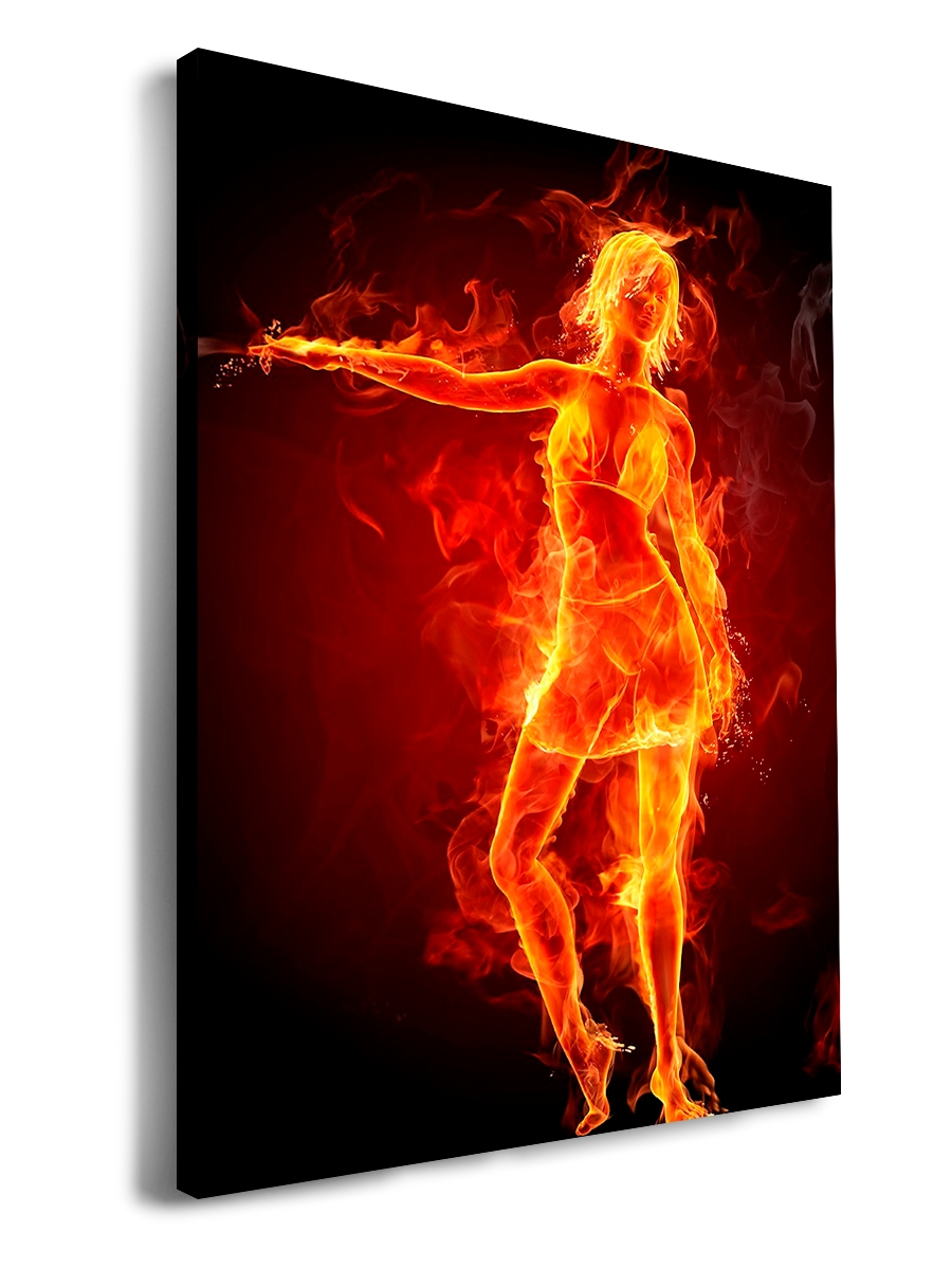 

Картина DRABS 50x30 см на холсте Девушка в огне