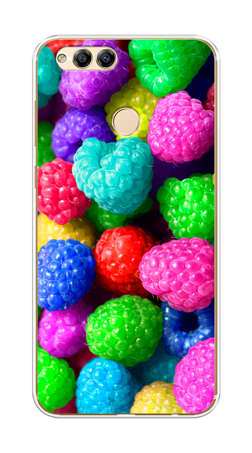 

Чехол на Honor 7X 2017 "Леденцовая малина", Фиолетовый;розовый;зеленый, 63750-1