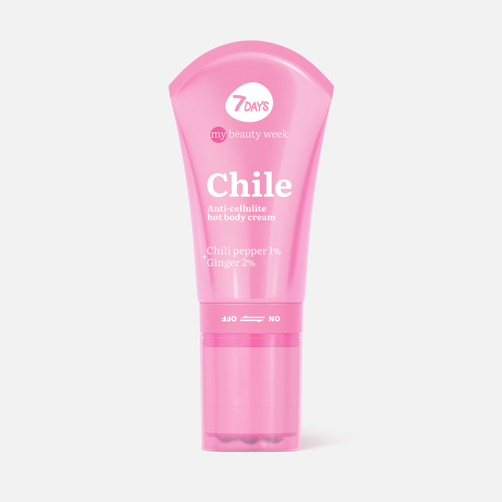 Крем для тела 7Days Chile антицеллюлитный разогревающий 130 г 1206₽