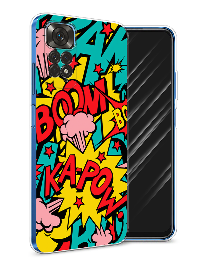

Чехол Awog на Xiaomi Redmi Note 11 4G Global/Redmi Note 11S "Постер pop art", Разноцветный, 313850-9
