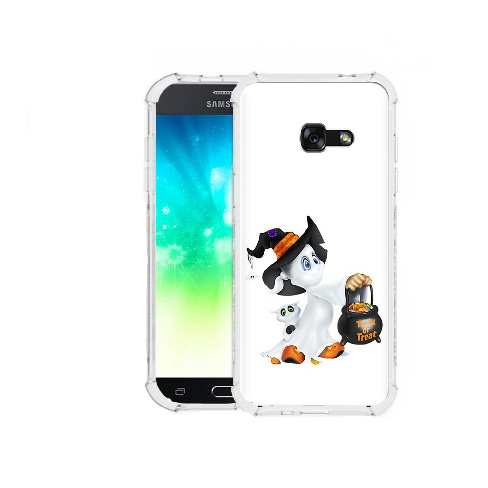

Чехол MyPads Tocco для Samsung Galaxy A3 (2016) Маленький призрак, Прозрачный, Tocco