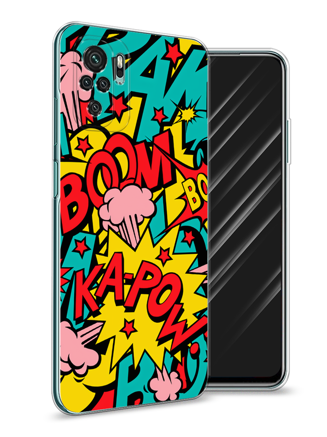 

Чехол Awog на Xiaomi Redmi Note 10/Note 10S/M5s "Постер pop art", Разноцветный, 39950-9