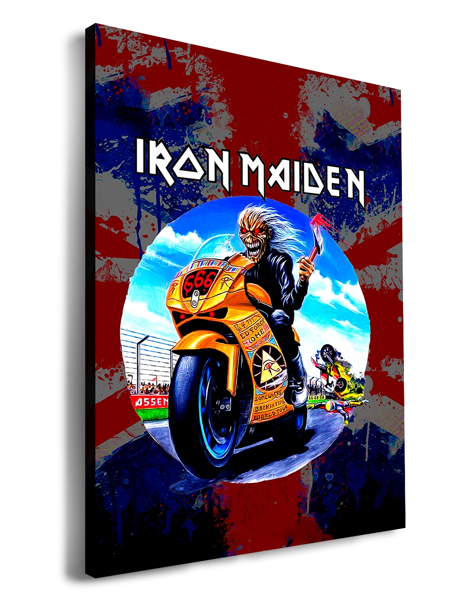

Картина DRABS 50x30 см на холсте iron maiden 666
