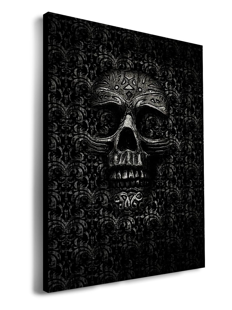 

Картина DRABS 50x30 см на холсте Black Skull череп