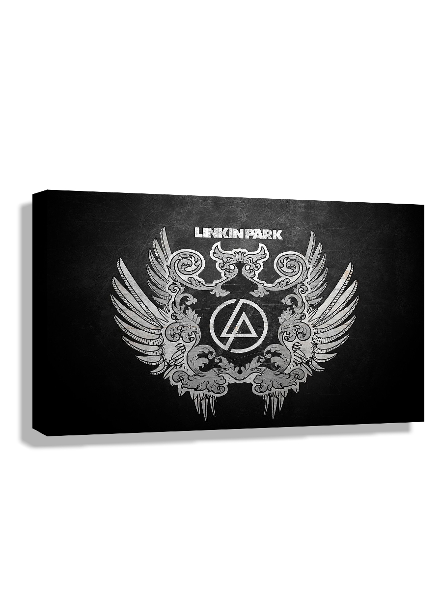 

Картина DRABS 50x30 см на холсте linkin park черно-белая эмблема